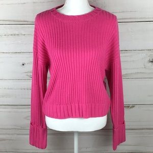 Nine West Fuchsia Pink Long sleeve sweater Sz Sm